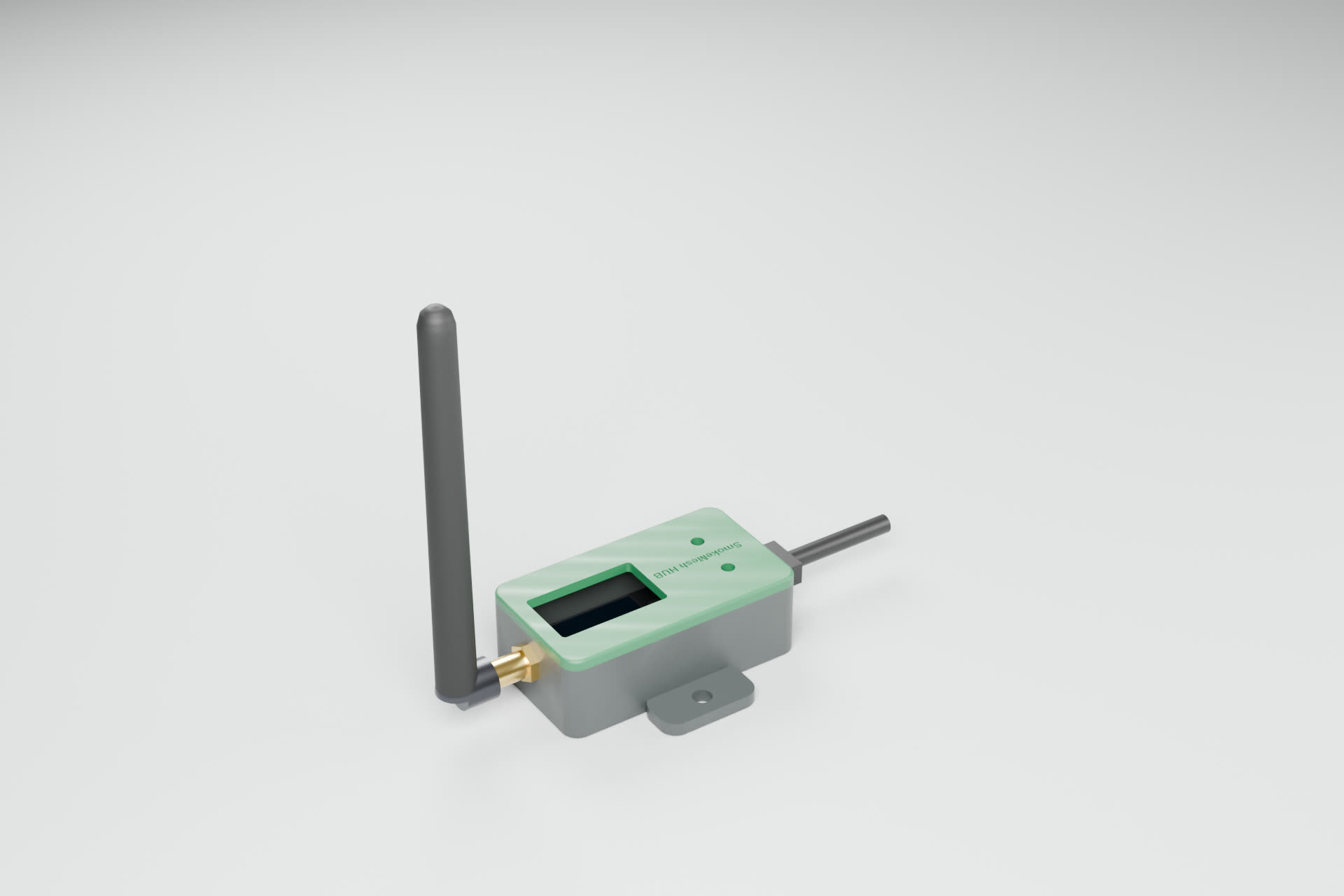 The gateway, based on a Heltec LoRa board with a screen